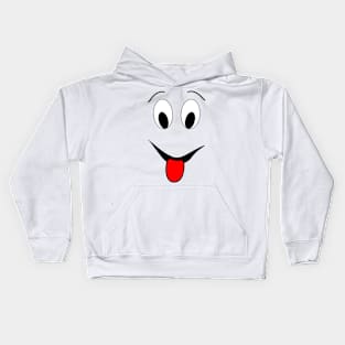 Funny face - black and red. Kids Hoodie